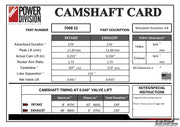 GSC Power Division Billet Evolution 4-8 S2 Camshafts.